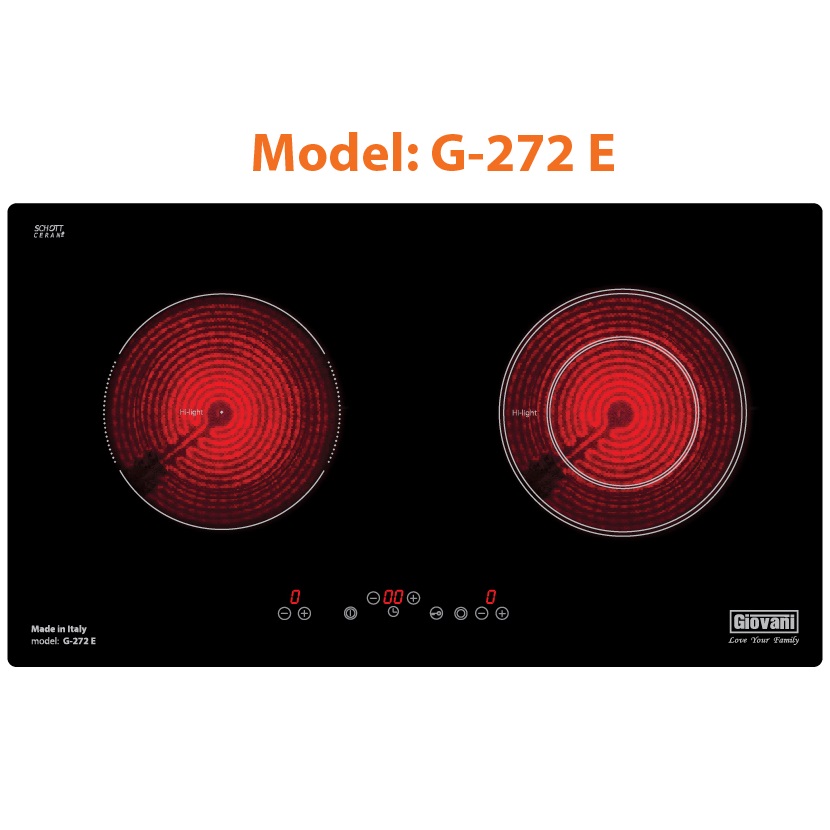 BẾP HỒNG NGOẠI ĐÔI GIOVANI G-272E
