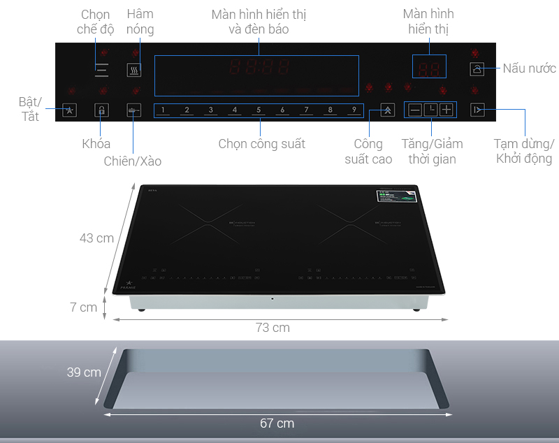 Bếp Từ đôi Pramie PRTH-2203