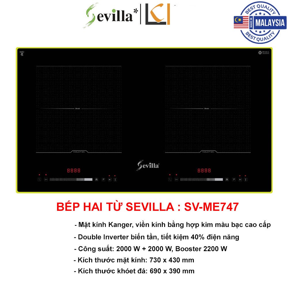 Bếp Từ Đôi Sevilla SV-ME747