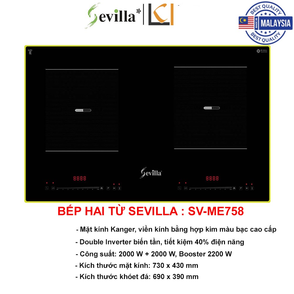 Bếp Từ Đôi Sevilla SV-ME758